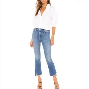 MOTHER Insider Crop Step Fray